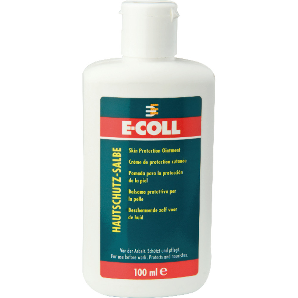 E-COLL Hautschutzcreme nach Arbeit silikonfrei schwach fettend 1L Flasche Produktbild img3 L