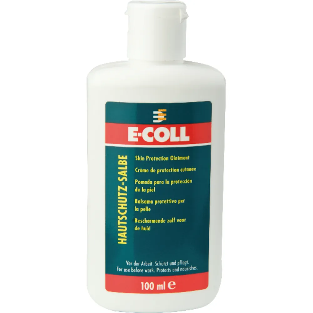 E-COLL Hautschutzsalbe parfümiert, silikonfrei, fettarm 100ml Flasche Produktbild img2 L