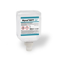 Physioderm MYXAL® SEPT GEL Handdesinfektionsmittel parfümfrei HACCP-konform 1L Nept.-Fl Produktbild