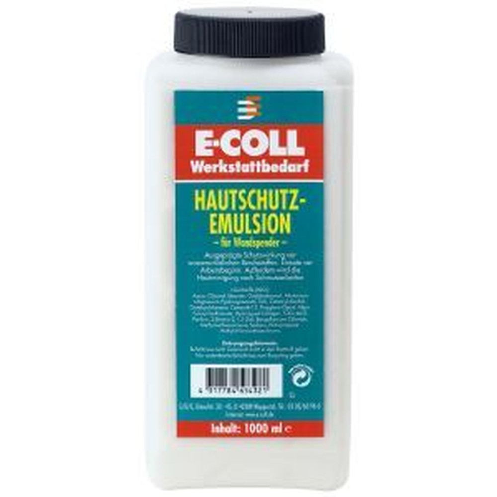 E-COLL Hautschutz-Emulsion parfümiert, silikonfrei, fettarm 1 Liter Flasche Produktbild img2 L
