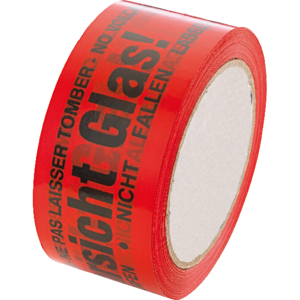 Enviro Pack PVC-Klebeband Vorsicht Glas 66m x 50mm Produktbild img1 L