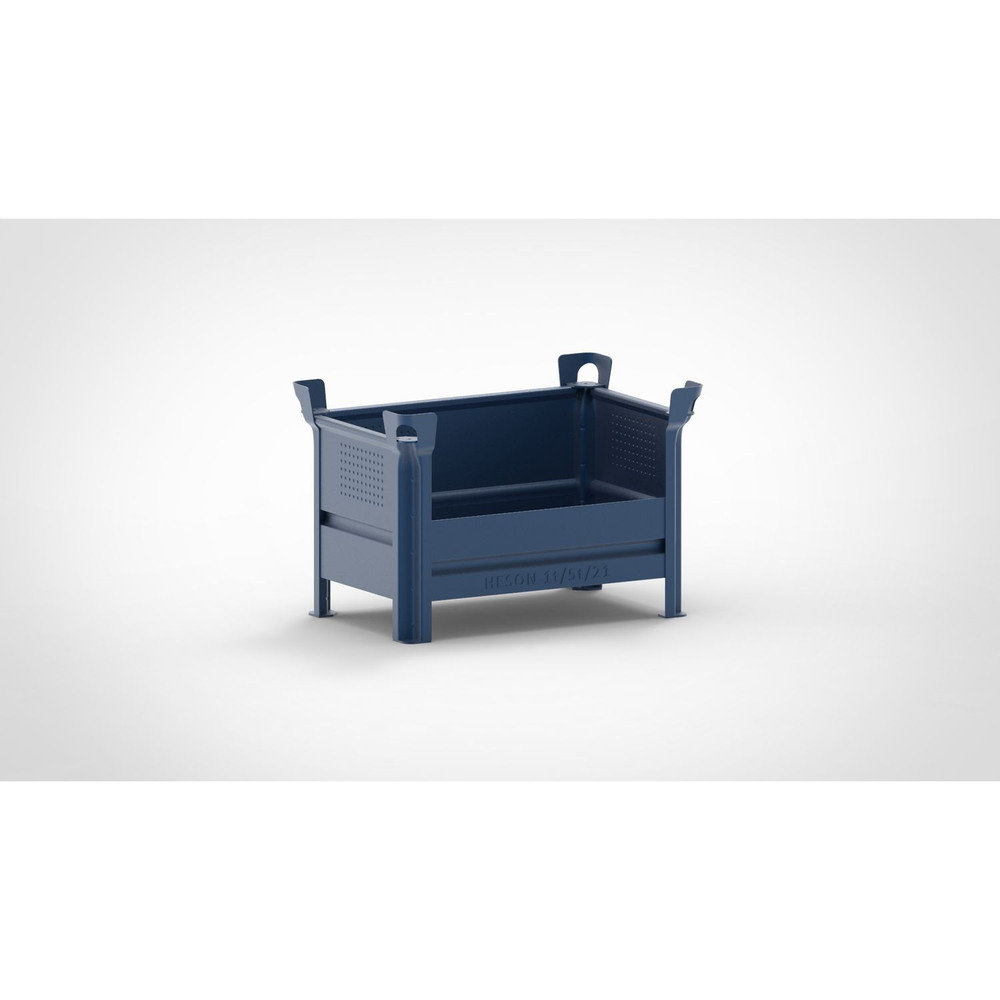 HESON® Stapelbehälter 1t, lackiert, halbhoch Produktbild img1 L