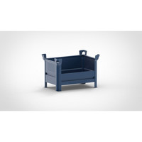 HESON® Stapelbehälter 1t, lackiert, halbhoch Produktbild