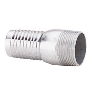 Produktbild von null - undefined-Schlauchstutzen, gerill, Stahl verzinkt, mit Außengewinde 4", 
