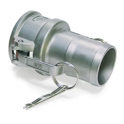 Produktbild von NOBRAND - Kamlok Hebelarmkuppl., MT - Tülle mit Ring und Clip, V4A 1.4408, NBR,