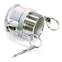 Produktbild von null - undefined-Kamlok Hebelarmkuppl., MT - Typ B Außengew. mit Ring/Clip, V4A