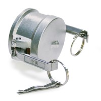 Produktbild von null - undefined-Kamlok Mutterteil Verschlusskappe Typ DC Ring/Clip, V4A1.4408,