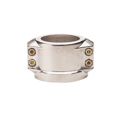 Produktbild von null - 2-teilige Klemmschale inkl. Verschraubung, Aluminium, innen-Ø 75mm, Wand