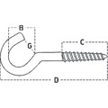 Produktbild von Lohmann - Deckenhaken gebogen Art. 17 zn 17/ 70x4,0