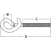 Produktbild von Lohmann - Schaukelhaken Art. 19SE zn 19SE/M12x140