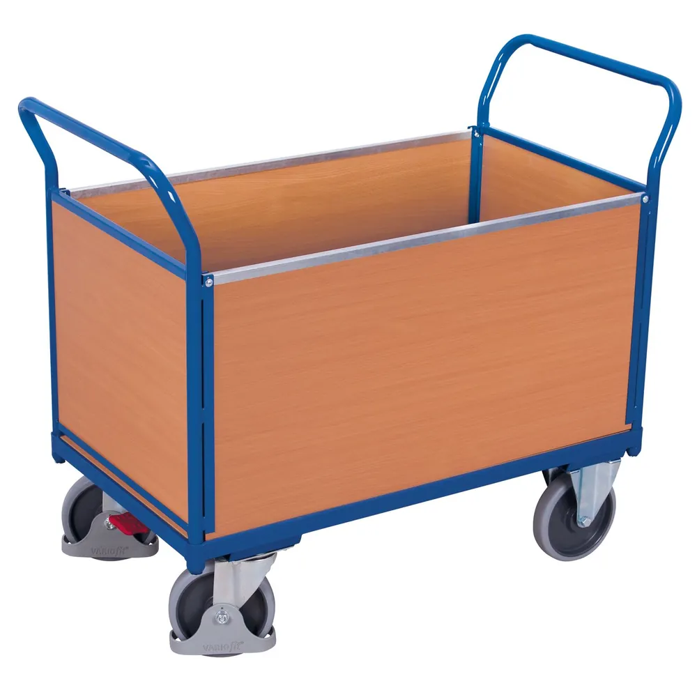 VARIOfit Vierwandwagen mit Holzwänden Produktbild img1 L