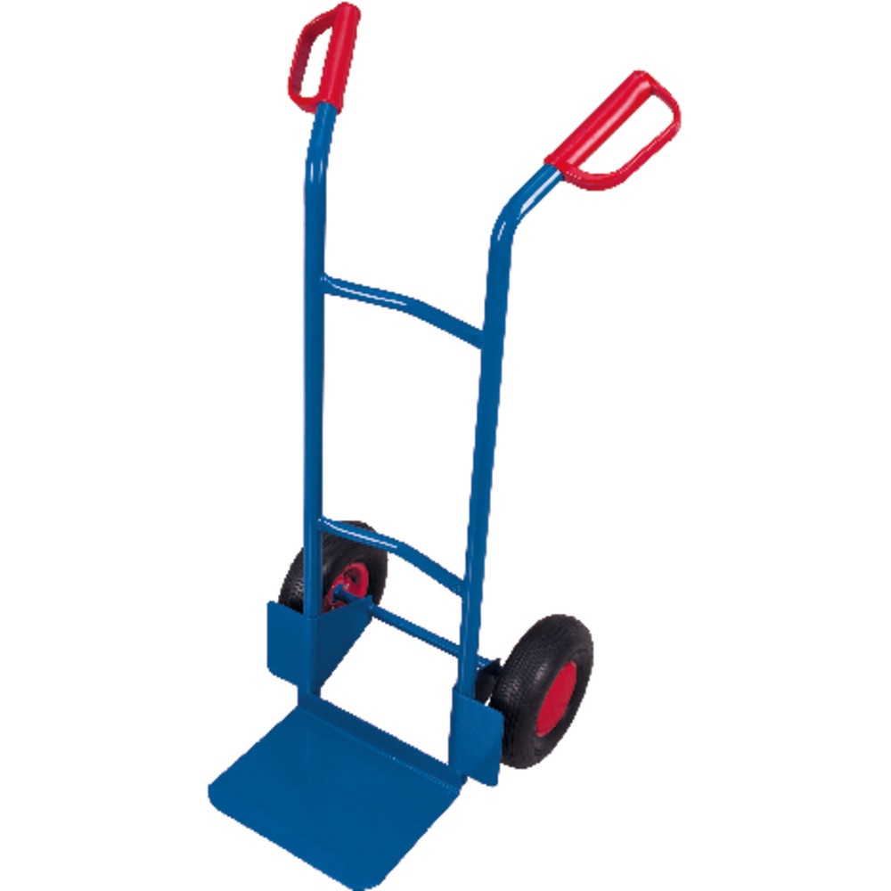VARIOfit Getränkekarre 250kg mit Kufen, Schaufel 250 x 350mm Luftreifen Produktbild img1 L