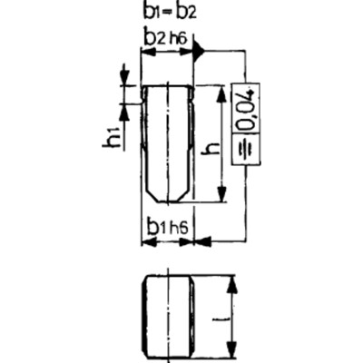 Produktbild von AMF - Nutenstein DIN 6323 lose 20 x 20mm