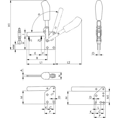 Produktbild von AMF - Schlosskasten 140S-60,PZ,E72,VK8,D60, 1to