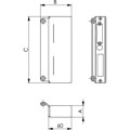 Produktbild von AMF - 147S-30 Schiebetor-Schließkasten, blank