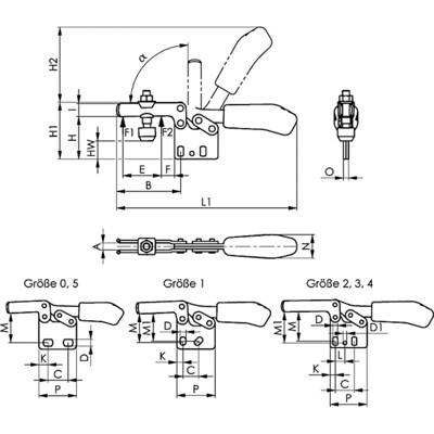Produktbild von AMF - Waagerechtspanner 6832 Größe 2