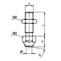 Produktbild von AMF - Schwerer Schubstangenspanner mit rotem Handgriff 6840 Größe 5 M27