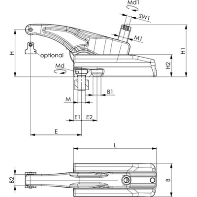 Produktbild von AMF - Kraftspanner 7600-43-M16 x 18