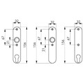 Produktbild von AMF - OT-Kurzschild, PZ, Aluminium, silberfarbig