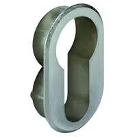 JuNie Rosette für Profilzylinder oval, 7420, vernickelt, H 41mm Produktbild