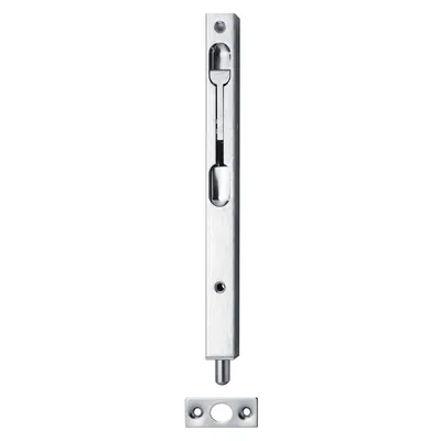 Produktbild von DENI® - Rohrkantriegel 9271,mit Hebel,17x200mm,Hub15mm,Stahl,silber