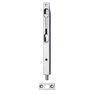 Produktbild von DENI® - Rohrkantriegel 9272,mit Hebel,20x250mm,Hub15mm,Stahl,silber