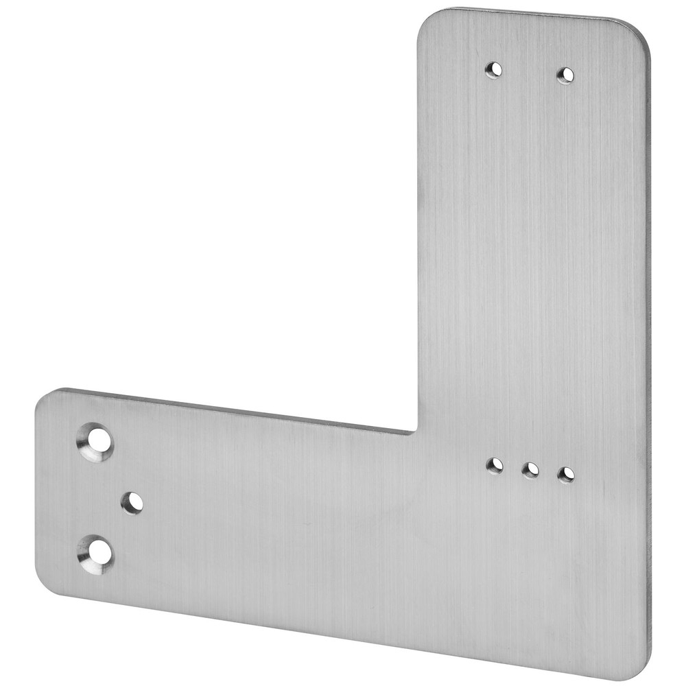 DENI® Montagewinkel, für Türwächter, zum Aufschrauben, silbergrau Produktbild img2 L