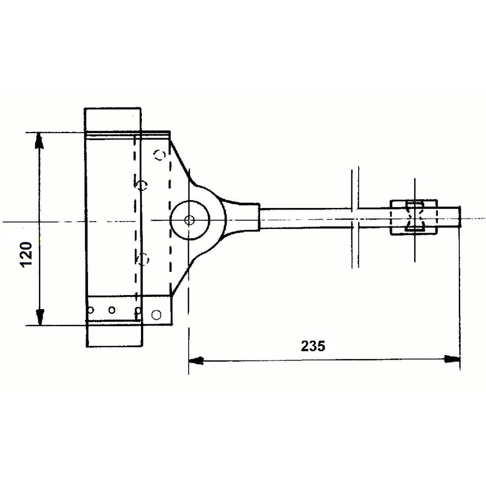 DENI® Federtürschließer 3983,Gr.120, bis 60kg,silber verzinkt Produktbild img2 L
