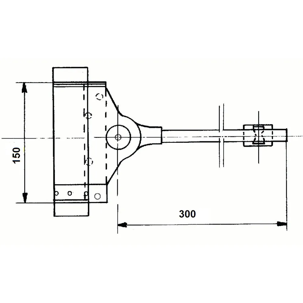 DENI® Federtürschließer 3983,Gr.150, bis 80kg,silber verzinkt Produktbild img2 L