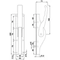 DENI® Tortreibriegel DENI® Plano 2.0 16mm - neue Ausführung -galv. verzinkt Produktbild img2 S