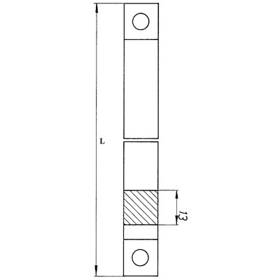 Produktbild von DENI® - Treibriegelstange 4113,einseitig ausgeklingt,13x1.000mm,galvan.