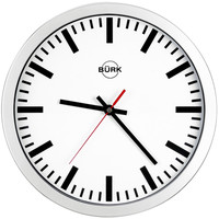Quarz-Wanduhr D300 eleg. Zb. we, Striche Produktbild