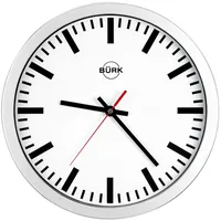 Funk-Wanduhr D300 elegant Zb. we,Striche Produktbild