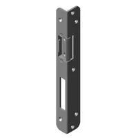 Produktbild von KFV - Winkelschließblech,f.Türöff.,WSB,15-3E,25x32x250mm rund,DIN Links,hell ve