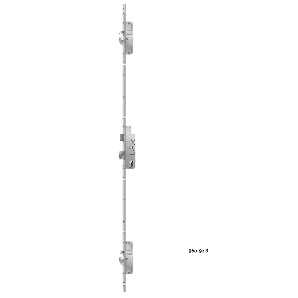 KFV Panik-Mehrfachverriegelung für einflügelige Türe MFP EP960BSA, 9/92mm, kantig Produktbild img1 L