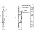 Produktbild von KFV - Flachschließblech 3692-01-20,20 x 138 ktg, verzinkt