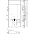 KFV Pendeltürschloss 486, PZ, D55, F24 x 235ktg, silber Produktbild img2 S