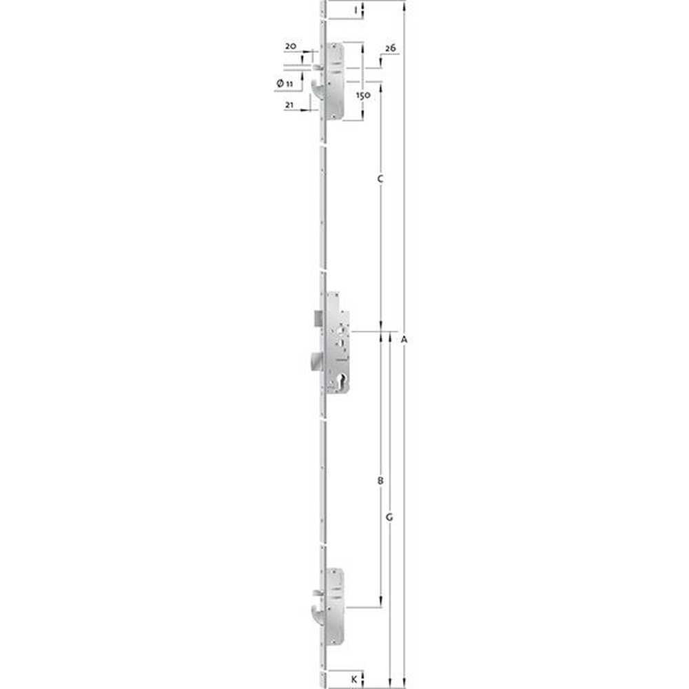 KFV PA-MFV EP960BFS,1-flg,Typ B001,PZ92/9,D65,F20x2170,ER,DH1020,PAF-B einw Produktbild img2 L