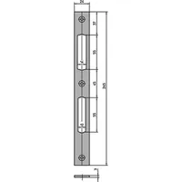 KFV Flachschließblech 0129-03-24/31-K,24x245 ktg,verzinkt Produktbild