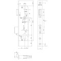 Produktbild von KFV - PT-RRschloss, RES, 49N, m.W.,Profilzylinder gelocht,D45,E92,20 ktg hell v