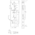 KFV PT-RRschloss, RES, 49N, m.W.,Profilzylinder gelocht,D45,E92,20 ktg hell verzinkt Produktbild img2 S