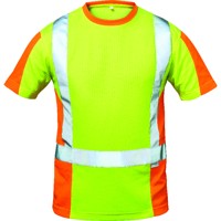 Produktbild von elysee® - Warnschutz-T-Shirt UTRECHT, warn-gelb/warn-orange, Größe XLXL