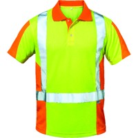 Produktbild von elysee® - Warnschutz-Polo-Shirt ZWOLLE, warn-gelb/warn-orange, Größe M