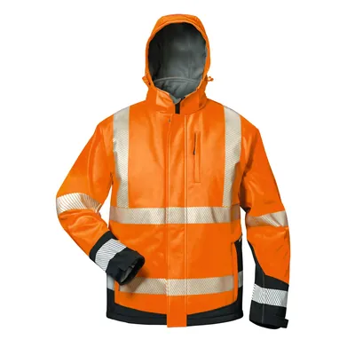 Produktbild von elysee® - Warnschutz-Softshelljacke LUKAS, warn-orange/schwarz, Größe XXL