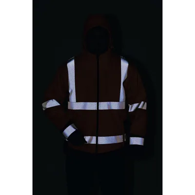 Produktbild von elysee® - Warnschutz-Softshelljacke LUKAS, warn-orange/schwarz, Größe XXL