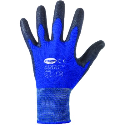 Produktbild von strongHand® - Handschuh LINTAO 0720, blau/schwarz, Größe 09H