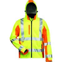 Produktbild von elysee® - Warnschutz-Softshelljacke JIM, warn-gelb/warn-orange, Größe 3XL