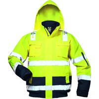 Produktbild von SAFESTYLE® - Warnschutz-Pilotenjacke AXEL 23544, warngelb/marineblau, Größe S