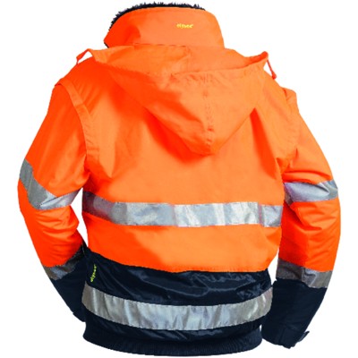 Produktbild von elysee® - Warnschutz-Pilotenjacke VOLKER, warn-orange/marine-blau, Größe M