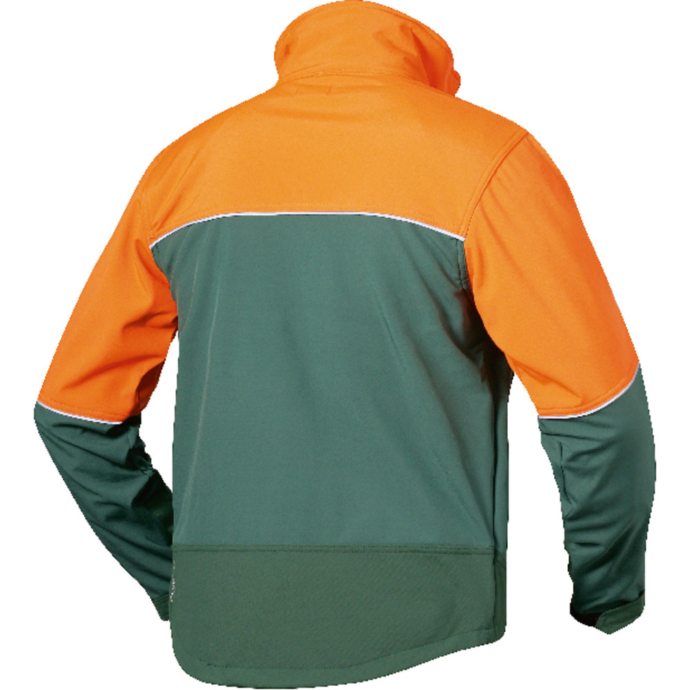 elysee Waldarbeiter-Softshelljacke SANDDORN, grün/orange, Größe XXL Produktbild img2 L